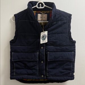 Toad&Co Plaid Shirt with Navy  Unisex